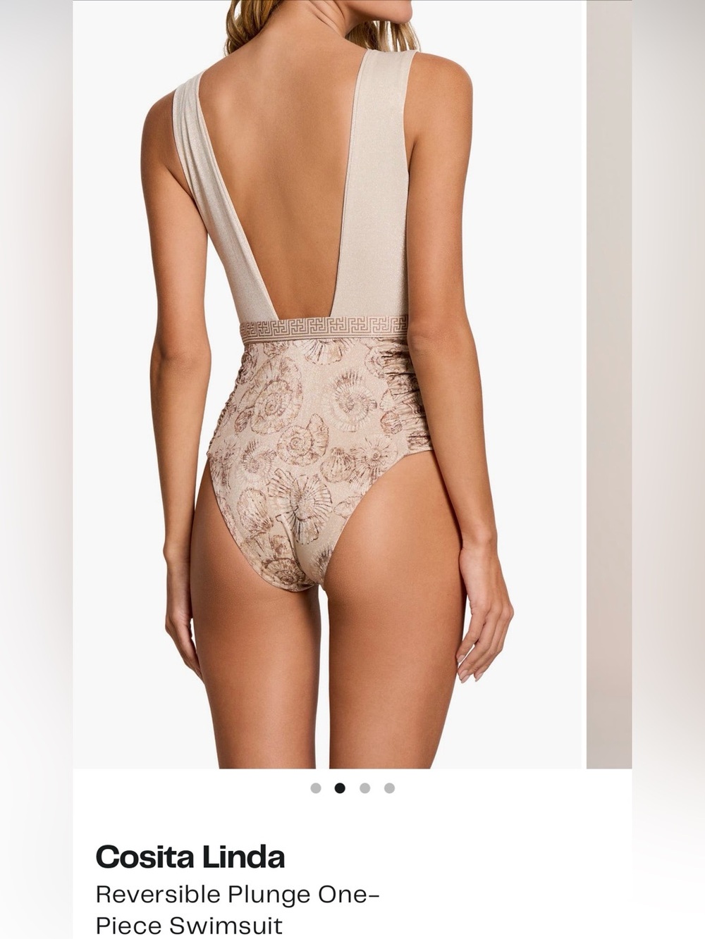 NWT - Cosita Linda Reversible Plunge One-Piece Swimsuit - Show Stopper! - Picture 2 of 7